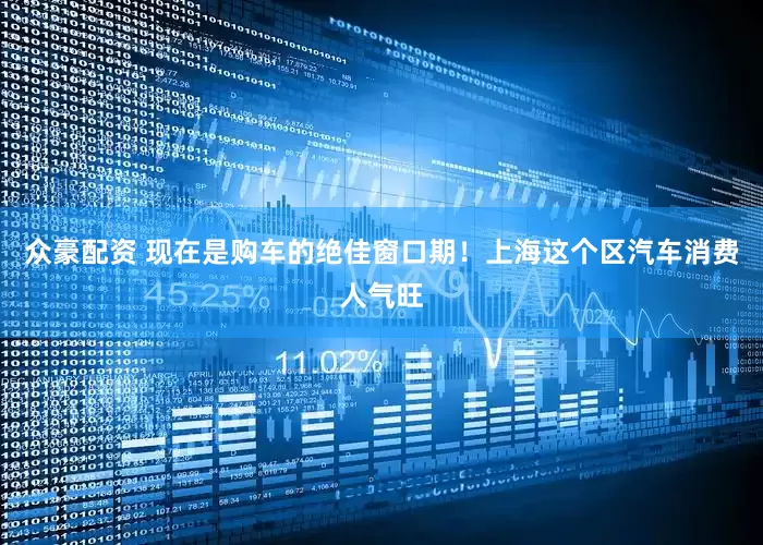众豪配资 现在是购车的绝佳窗口期！上海这个区汽车消费人气旺